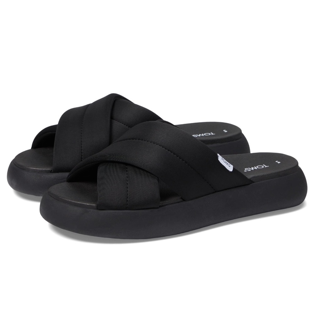 Toms Mallow Crossover Platform Slide Sz 10
